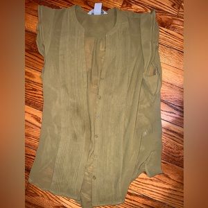 Pretty Chartreuse Blouse